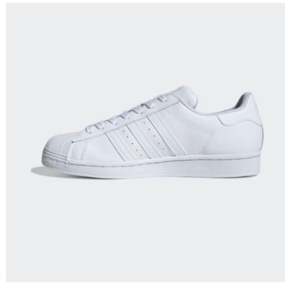 Adidas Superstar White Leather Unixes Sneaker Unixes Size 6.5 Women's 8 - Picture 11 of 15
